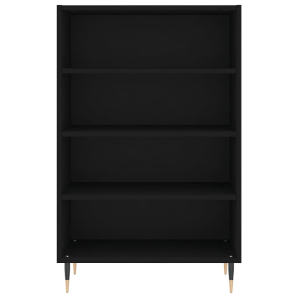 Aparador alto madera de ingeniería negro 57x35x90 cm M 4