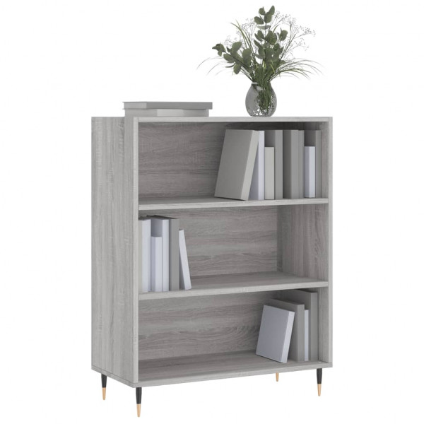 Estantería madera de ingeniería gris Sonoma 69.5x32.5x90 cm M 3