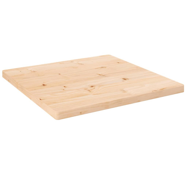 Tablero de mesa cuadrado madera maciza de pino 60x60x2.5 cm D