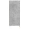 Aparador alto madera de ingeniería gris hormigón 57x35x90 cm 5