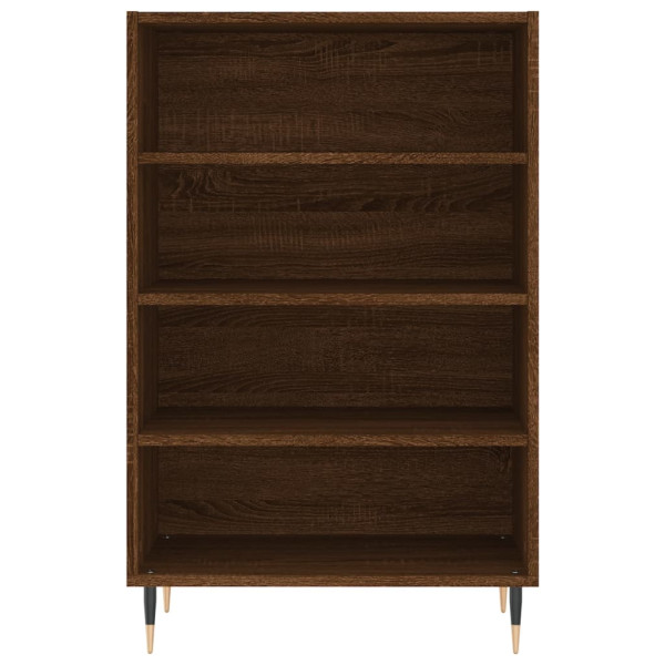 Aparador alto madera de ingeniería marrón roble 57x35x90 cm M 4