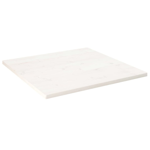 Tablero de mesa cuadrado madera maciza pino blanco 80x80x2.5 cm D