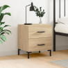 Mesita de noche madera de ingeniería roble Sonoma 40x35x47.5 cm 1