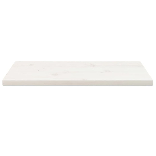 Tampo de mesa retangular 80x40x2.5 cm pinho maciço branco M 3