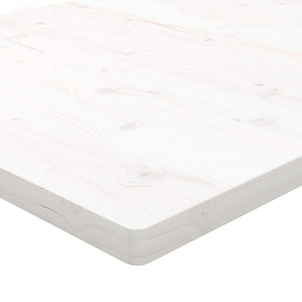 Tampo de mesa retangular 100x50x2.5 cm pinho maciço branco M 5
