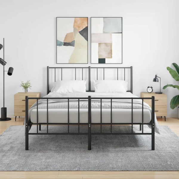 Mesita noche 2 uds madera ingeniería roble Sonoma 40x35x47.5 cm D