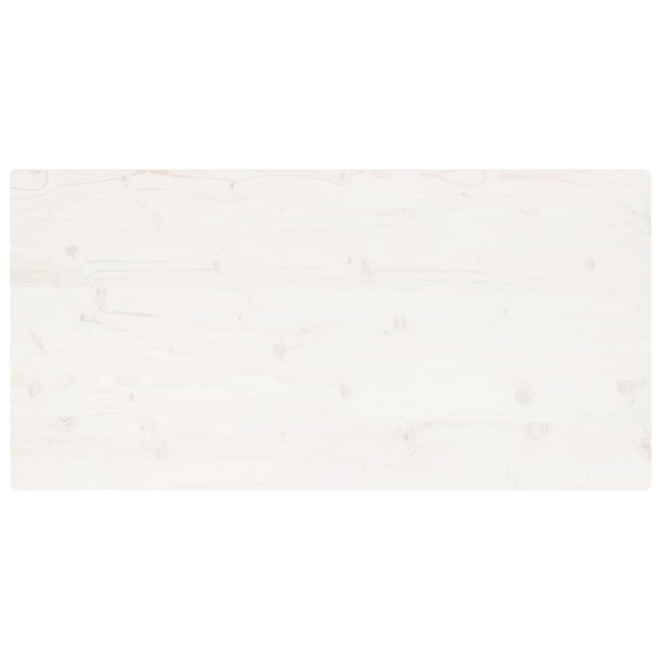 Tablero de mesa rectangular madera de pino blanco 100x60x2.5 cm M 4