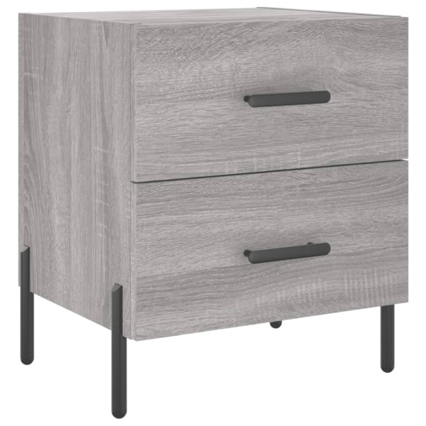 Mesa cabeceira 40x35x47.5 cm derivados madeira sonoma cinza M 2