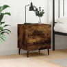 Mesa de cabeceira em carvalho fumado de madeira 40x35x47,5 cm 1