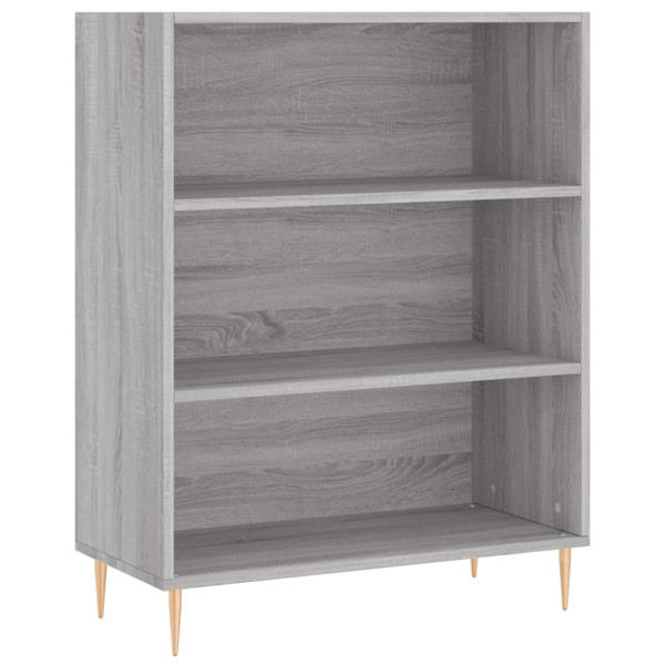 Estantería madera de ingeniería gris Sonoma 69.5x32.5x90 cm M 2