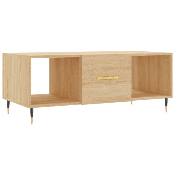 Mesa de centro madera contrachapada roble Sonoma 102x50x40 cm M 2