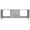 Mesa de centro madera contrachapada gris hormigón 102x50x40 cm 5