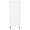 Aparador de madera de ingeniería blanco 34.5x32.5x90 cm 4
