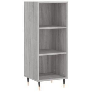 Aparador de madera de ingeniería gris Sonoma 34.5x32.5x90 cm H