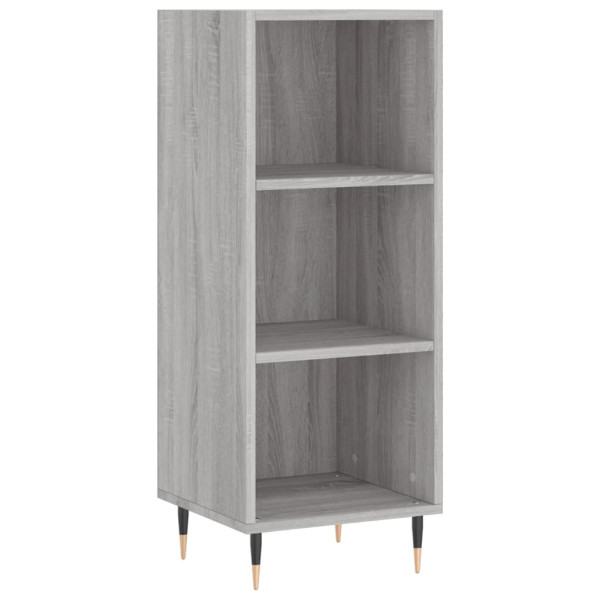 Aparador de madera de ingeniería gris Sonoma 34.5x32.5x90 cm M 2