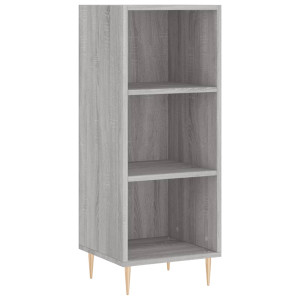 Aparador de madera de ingeniería gris Sonoma 34.5x32.5x90 cm H