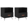 Mesitas de noche 2 uds madera ingeniería negro 40x35x47.5 cm 2