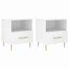 Mesitas de noche 2 uds madera ingeniería blanco 40x35x47.5 cm 2