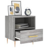 Mesitas noche 2 uds madera ingeniería gris Sonoma 40x35x47.5 cm 4