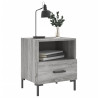 Mesitas noche 2 uds madera ingeniería gris Sonoma 40x35x47.5 cm 4