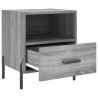 Mesitas noche 2 uds madera ingeniería gris Sonoma 40x35x47.5 cm 5
