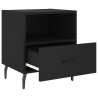 Mesitas de noche 2 uds madera ingeniería negro 40x35x47.5 cm 5