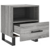 Mesitas noche 2 uds madera ingeniería gris Sonoma 40x35x47.5 cm 5