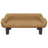 Sofá para niños de terciopelo marrón 70x40x24 cm 3