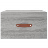 Mesita de noche de pared color gris Sonoma 35x35x20 cm 5