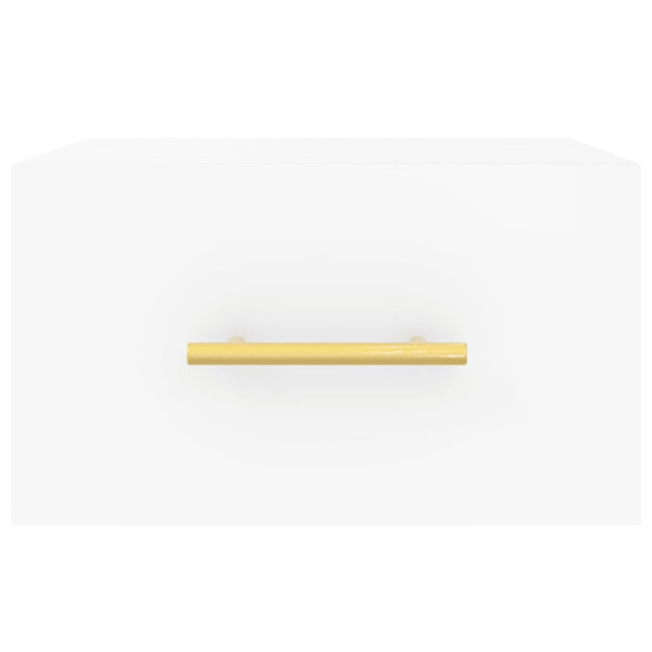 Mesita de noche de pared blanco 35x35x20 cm M 5