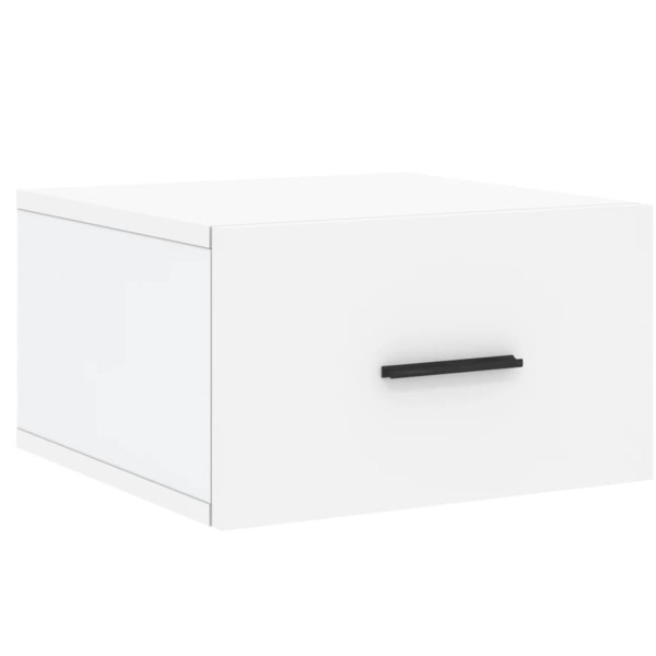 Mesitas de noche de pared 2 uds blanco 35x35x20 cm M 5