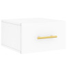 Mesitas de noche de pared 2 uds blanco 35x35x20 cm 5
