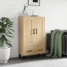 Aparador alto madera de ingeniería roble Sonoma 69.5x31x115 cm 1