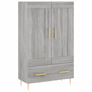Armário alto derivados de madeira 69.5x31x115cm cinza sonoma H
