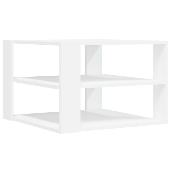 Mesa de centro madera de ingeniería blanco 59.5x59.5x40 cm M 2