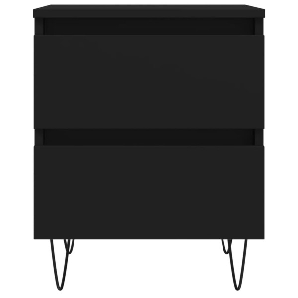 Mesa de cabeceira 40x35x50 cm derivados de madeira preto M 5