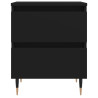 Mesas de cabeceira 2pcs 40x35x50 cm derivados de madeira preto 5