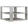 Mesa de centro madera ingeniería gris hormigón 59.5x59.5x40 cm 2