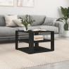 Mesa de centro madera de ingeniería negro 59.5x59.5x40 cm 5