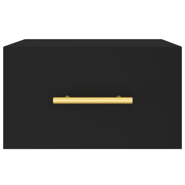 Mesa de cabeceira montagem na parede 35x35x20 cm preto M 5