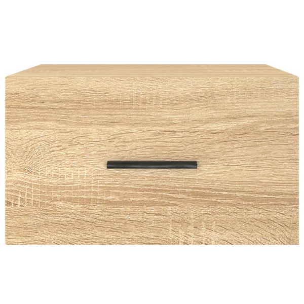 Mesa de cabeceira de parede em carvalho Sonoma 35x35x20 cm M 5