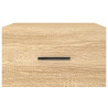 Mesa de cabeceira de parede em carvalho Sonoma 35x35x20 cm 5