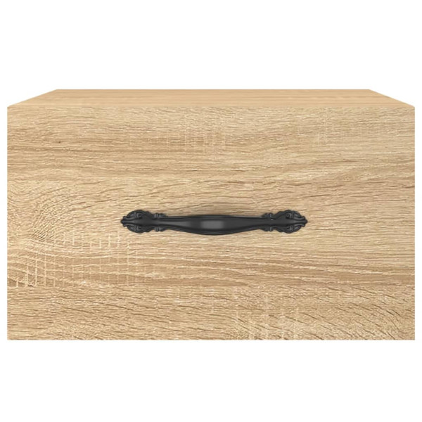 Mesa de cabeceira de parede em carvalho Sonoma 35x35x20 cm M 5