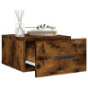 Mesitas de noche de pared 2 uds color roble ahumado 35x35x20 cm 4