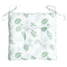 Cojines para silla 6 uds tela estampado de hojas 40x40x7 cm 5