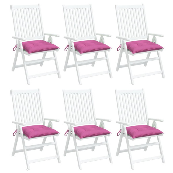 Almofadões para cadeira 6 pcs 40x40x7 cm tecido rosa M 3