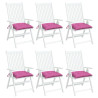 Almofadões para cadeira 6 pcs 40x40x7 cm tecido rosa 3