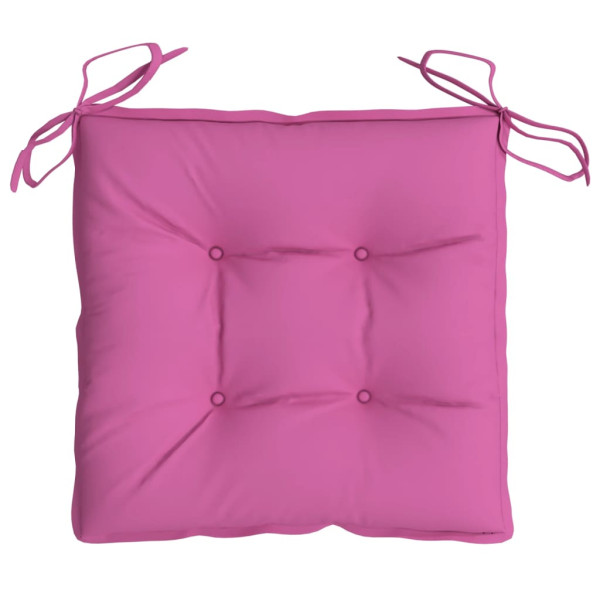 Almofadões para cadeira 6 pcs 40x40x7 cm tecido rosa M 5