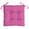 Almofadões para cadeira 6 pcs 40x40x7 cm tecido rosa 5