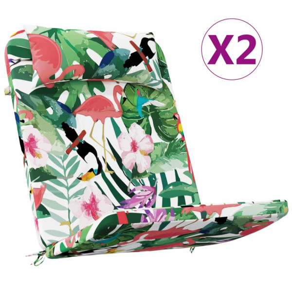Cojines para silla Adirondack 2 uds tela Oxford multicolor M 2